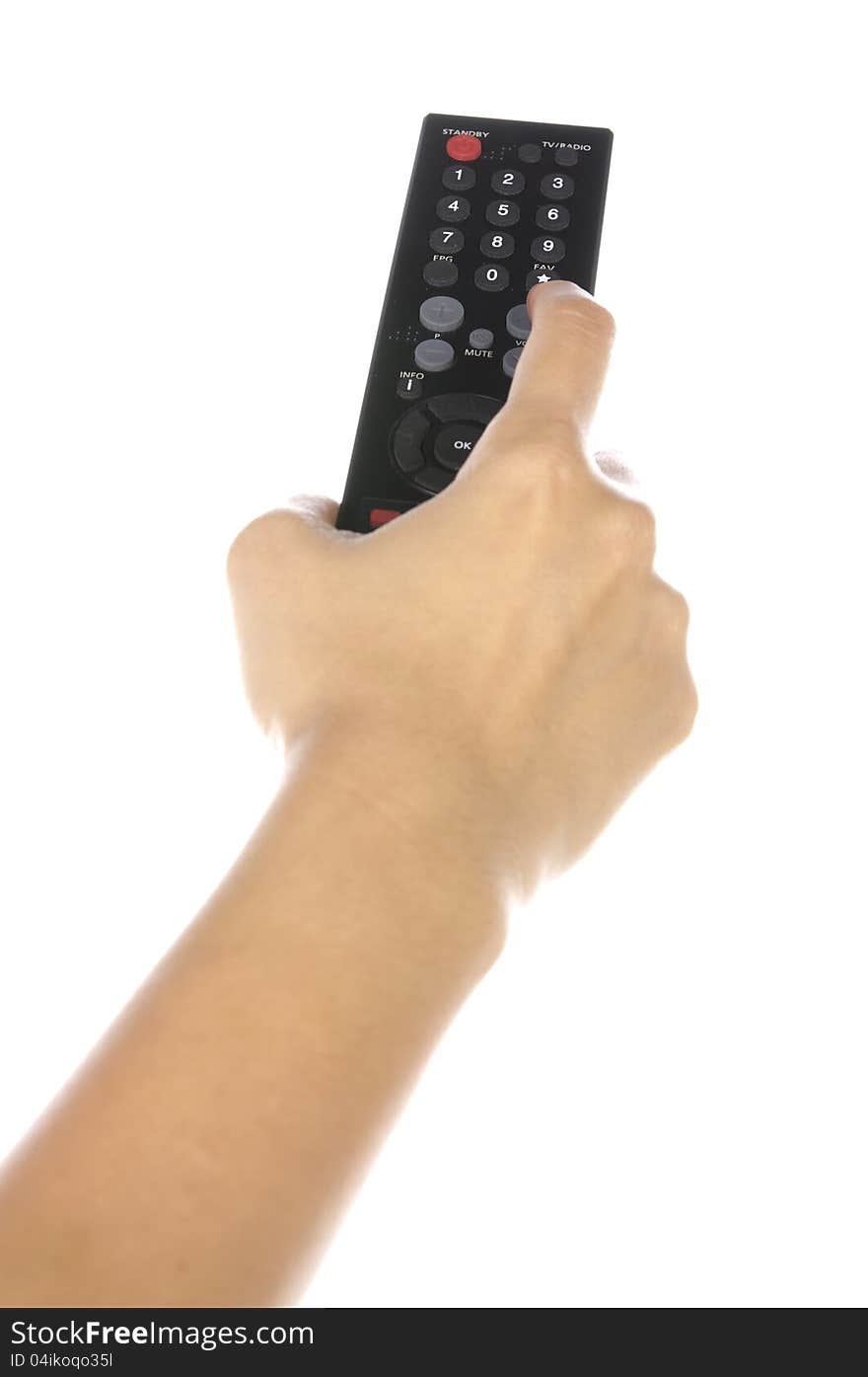 Holding Remote Control