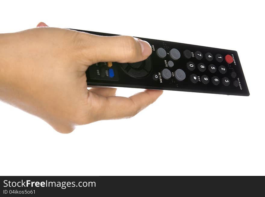 Holding Remote Control