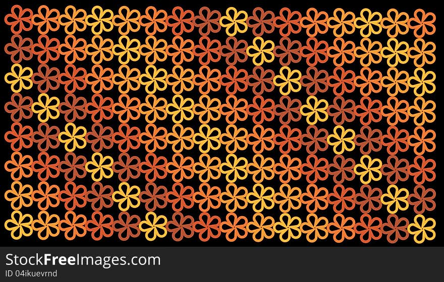 Flower color pattern design