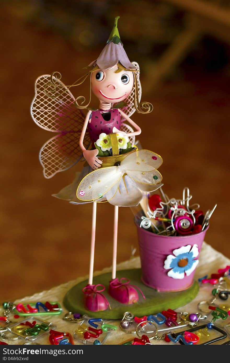 hand made butterfly doll