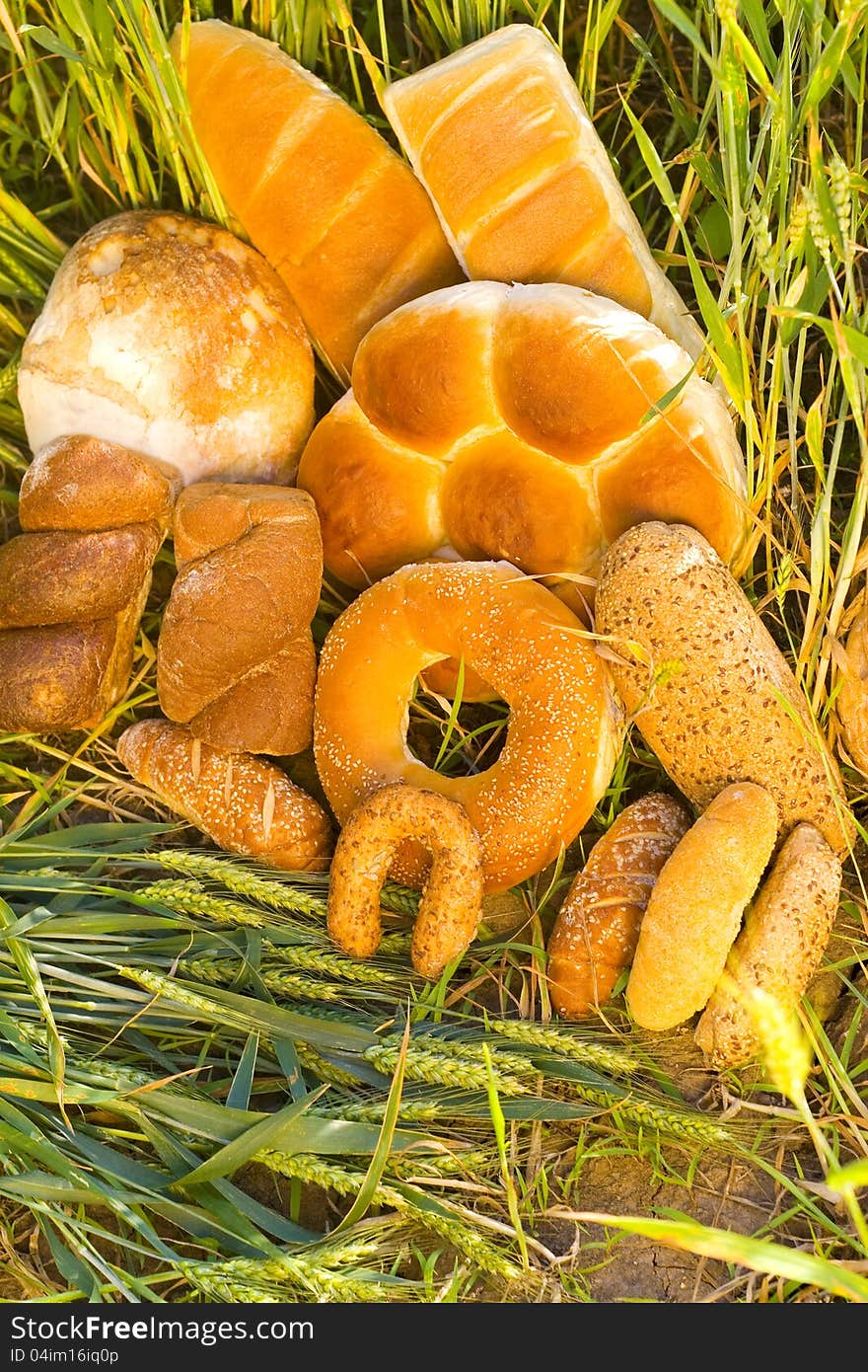 Fresh bread-healthy foods from nature