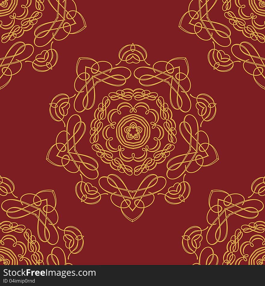 Seamless pattern vintage background.