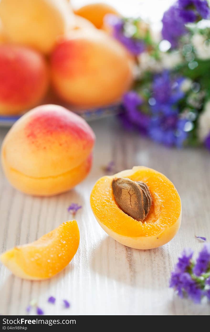 Fresh apricots