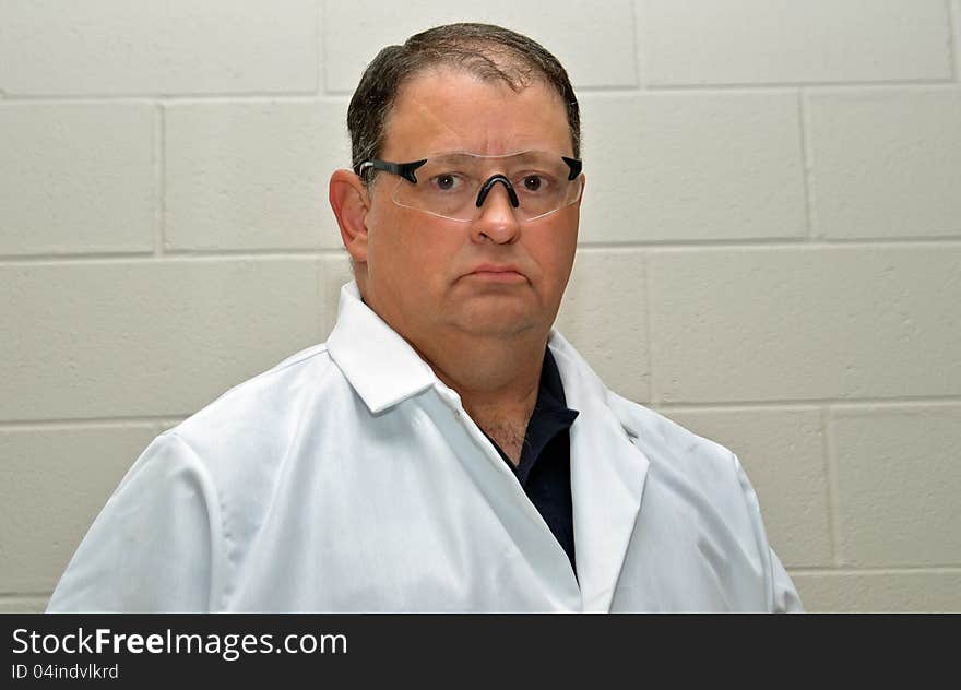 Forensic Investigator working on a case in the lab