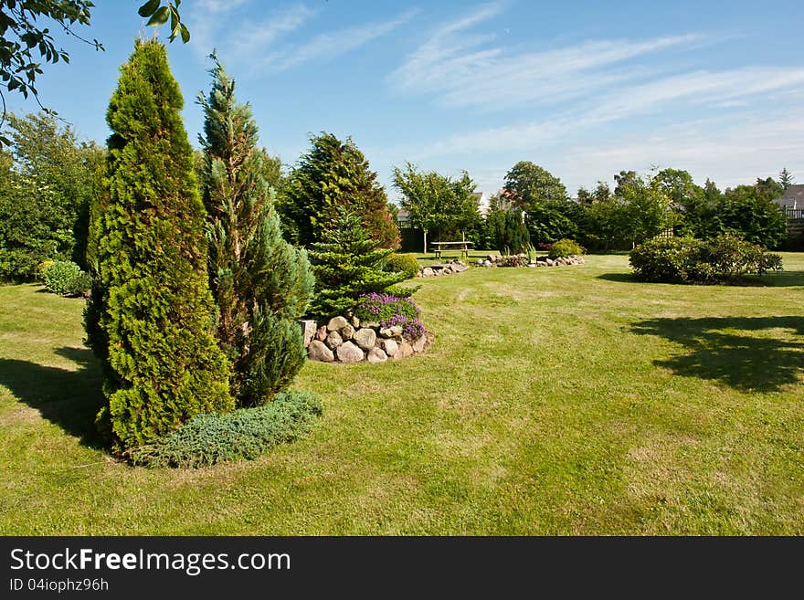 Classical beautiful English garden