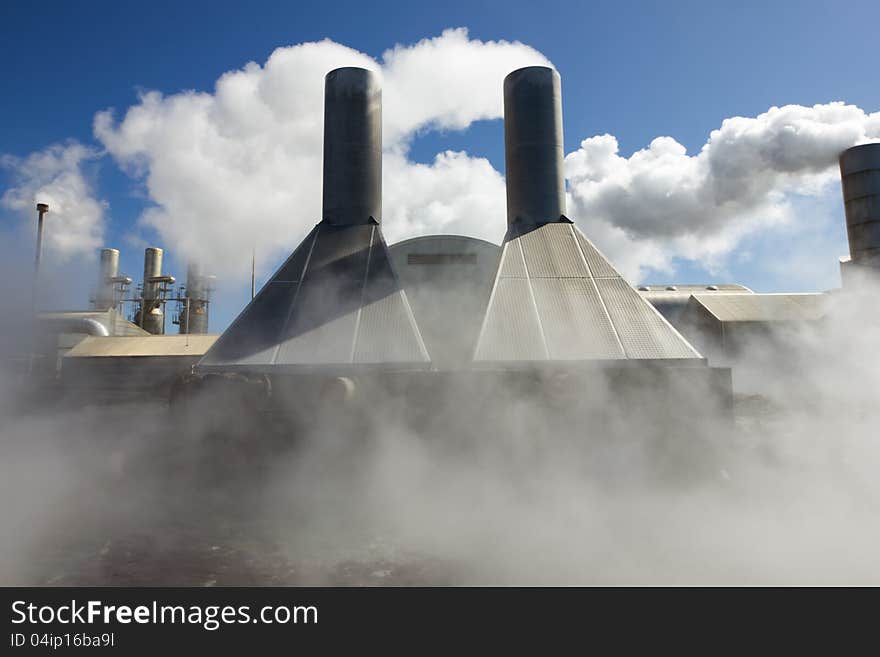 Svartsengi geothermal power plant in Iceland.