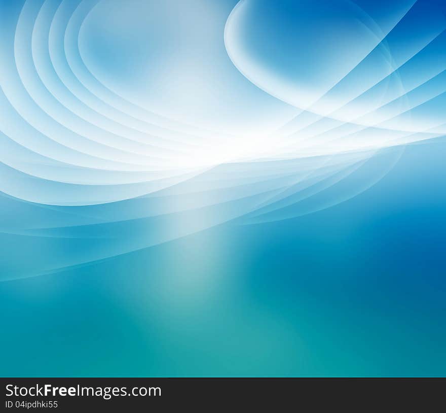 White surrounding blue abstract background