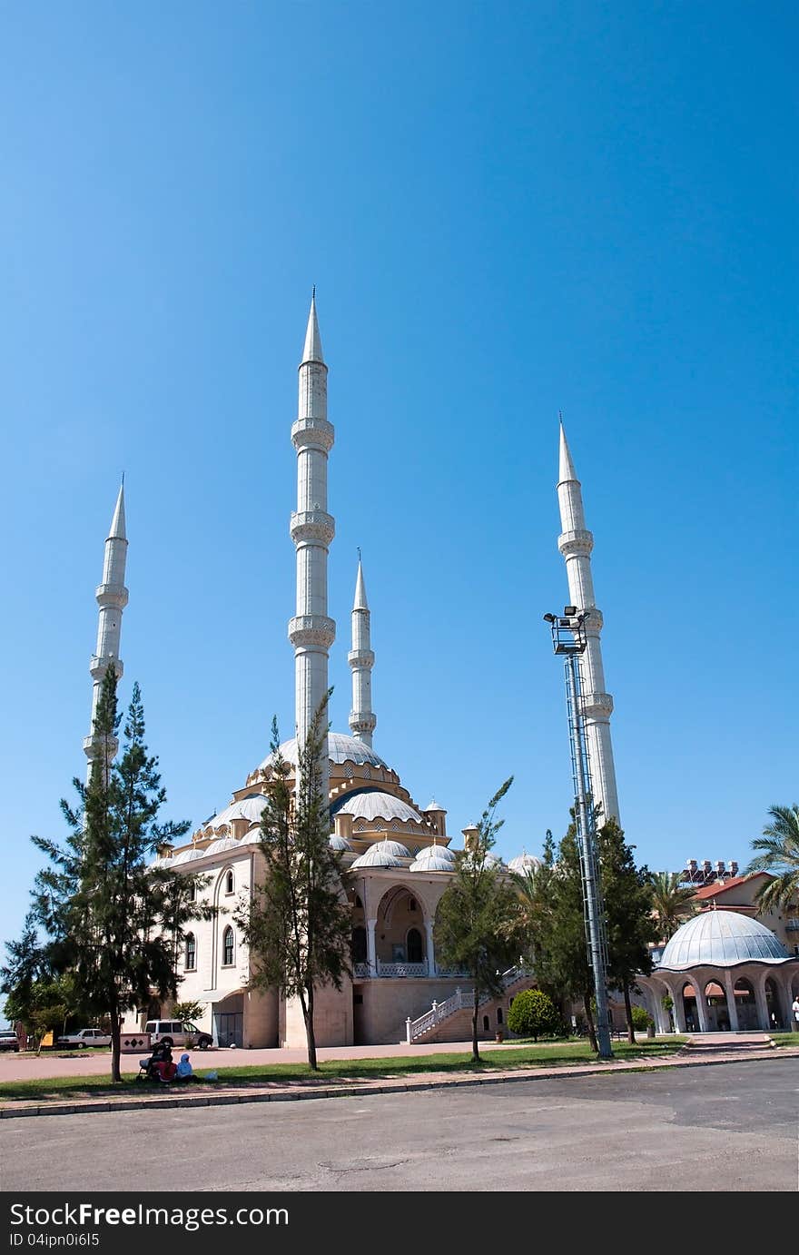 Mosque in the town of Manavgat. Turkey.