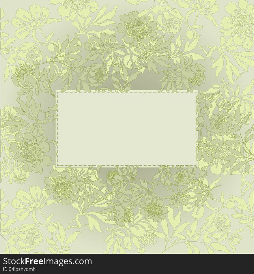 Abstract background with card in a beautiful pistachio flowers. Abstract background with card in a beautiful pistachio flowers