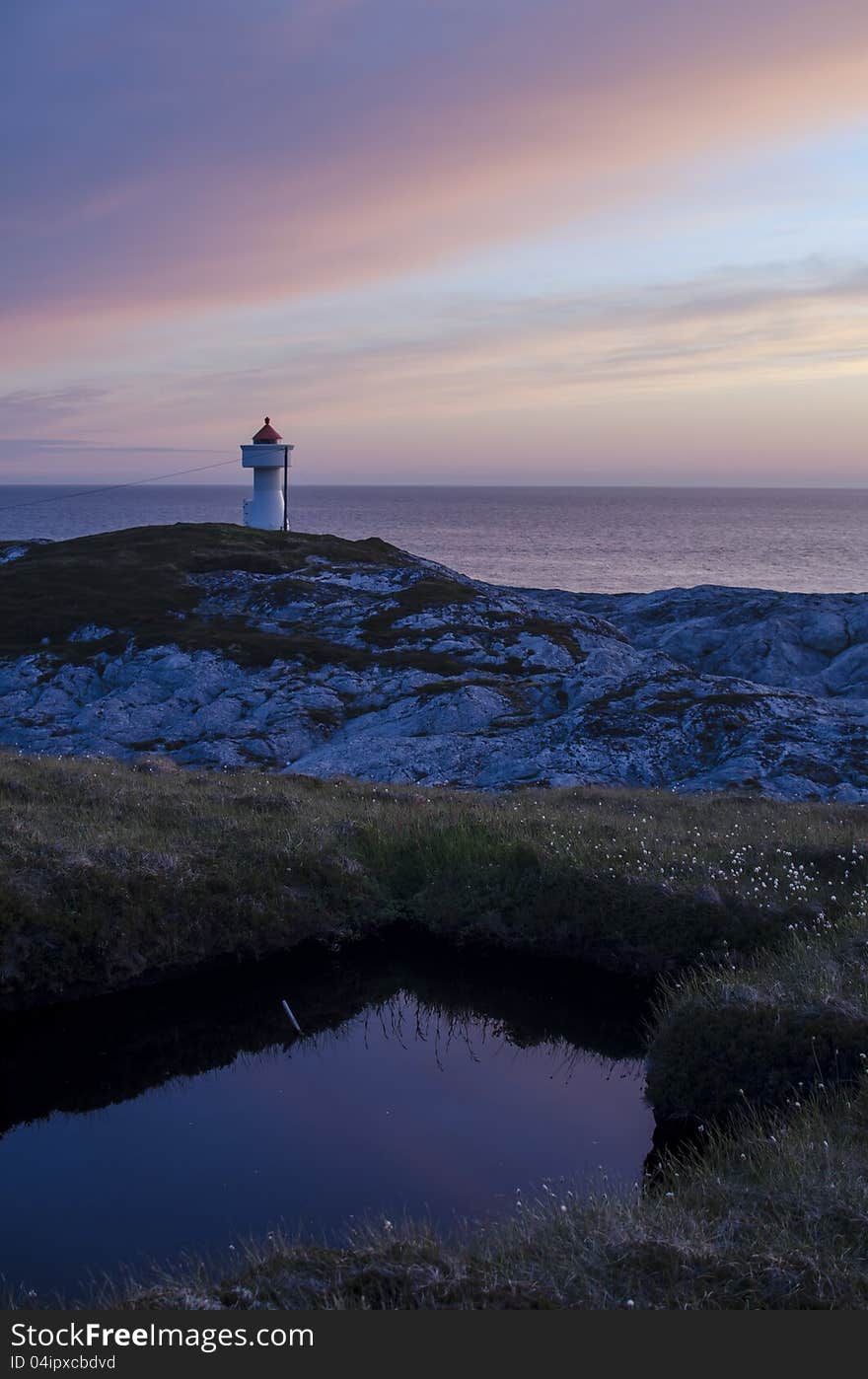 Beautiful sunset over norwegian sea. Beautiful sunset over norwegian sea