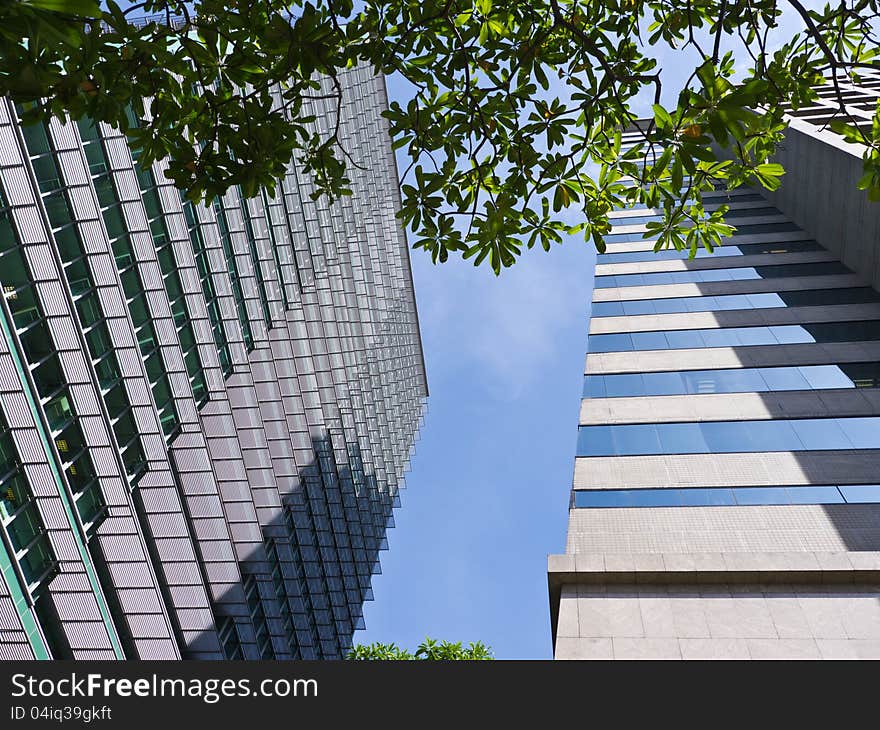 Urban residential and office building in Bangkok