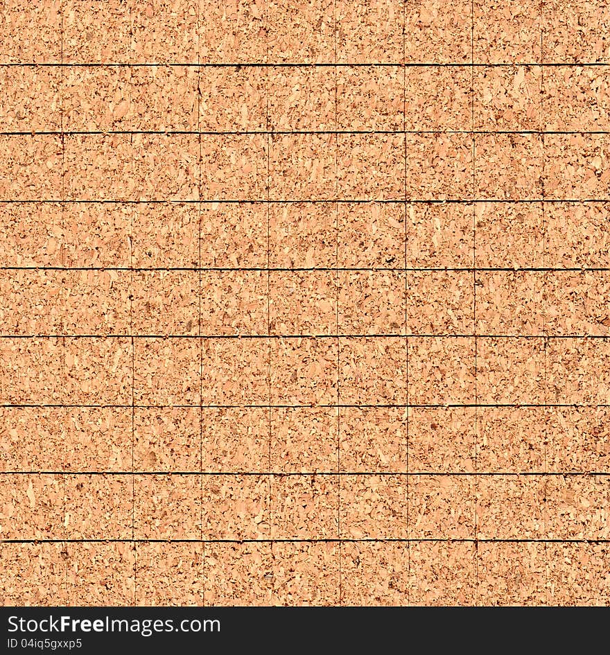 Closeup tiled texture of cork. Hi res