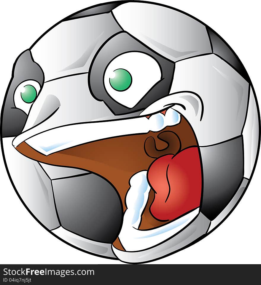 Screaming soccer ball