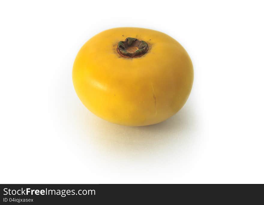 Persimmon  on white background