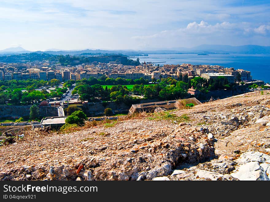 Landscapes of Kerkyra, Corfù, Greece.