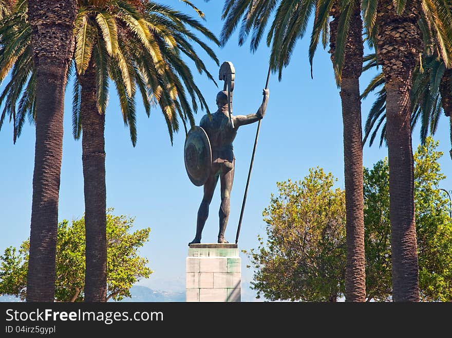 Statue of Achilles, Achilleon, Corfu, Greece