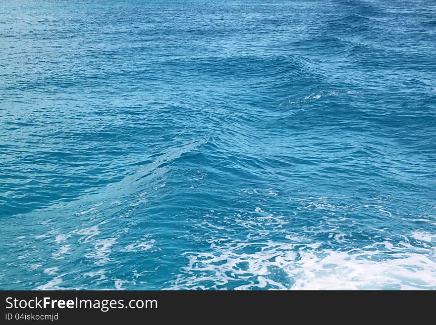 Indian Ocean near the Seychelles, the equator