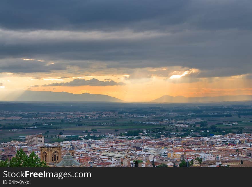 sunset at Granada