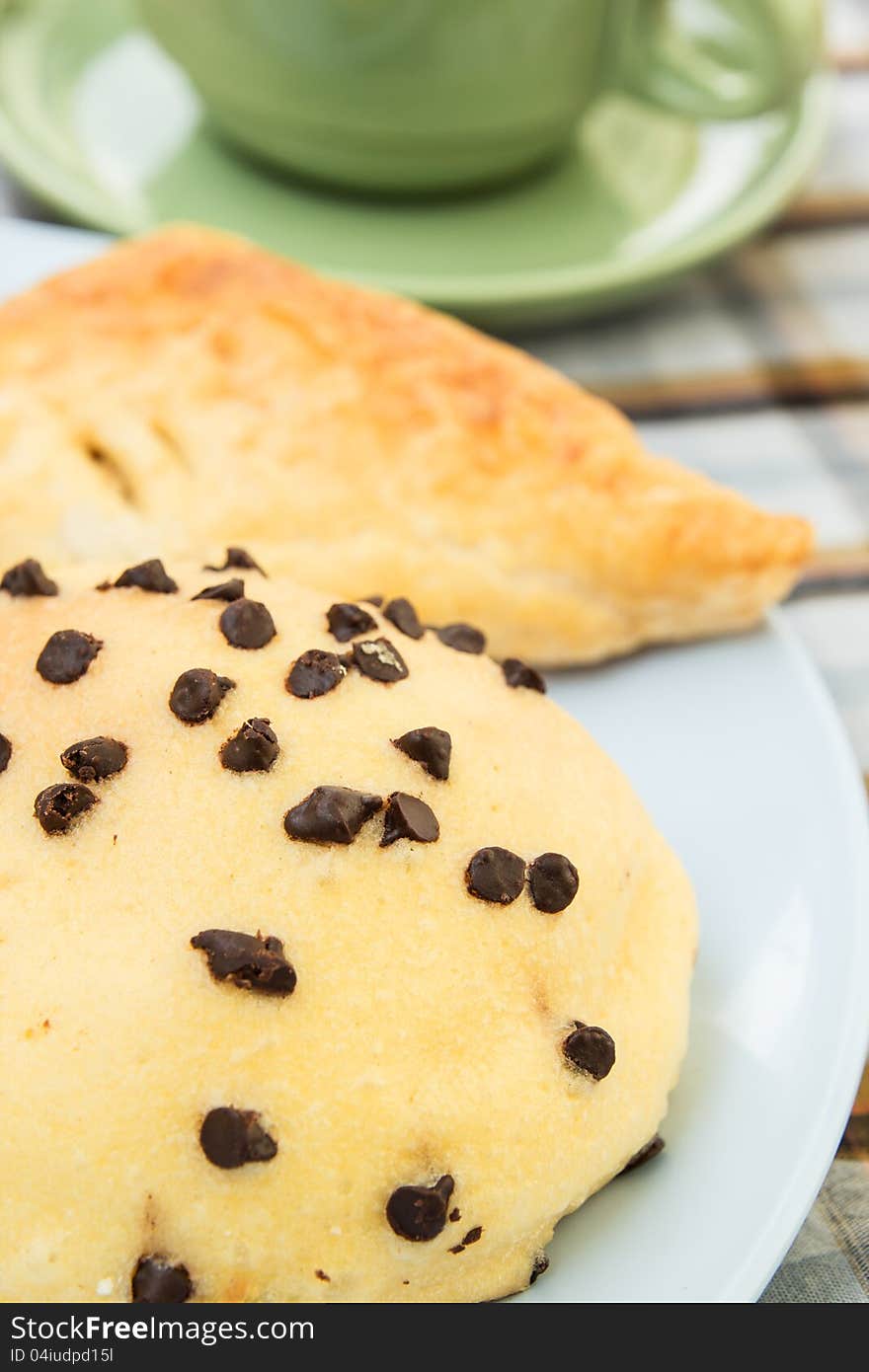 Bread with chocolate chip