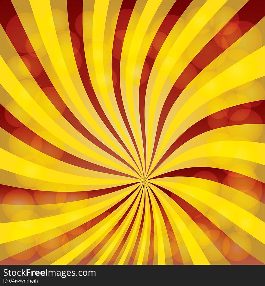 Yellow and red background rays. Yellow and red background rays