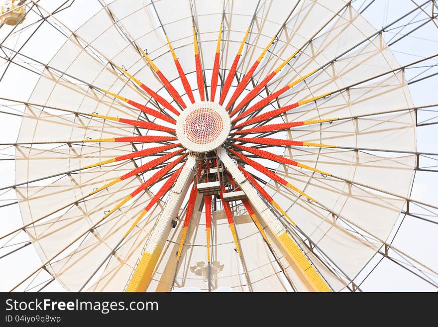 The structure steel of ferris wheel. The structure steel of ferris wheel.