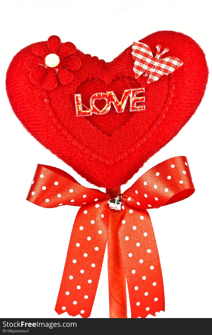 Red Fabric Heart