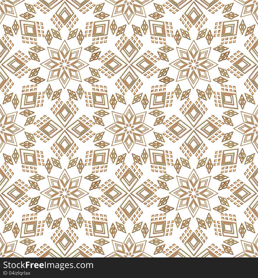 Background of golden ornamental stars. Seamless / endless tile. Background of golden ornamental stars. Seamless / endless tile.