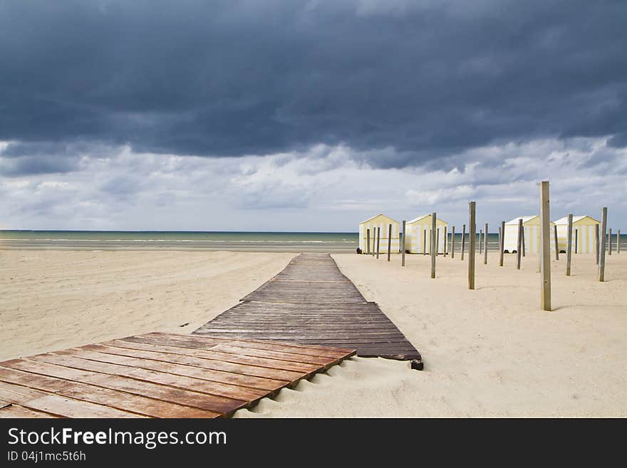 Beach and the  Sea