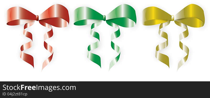 Ribbon Vector figure in several color schemes. Ribbon Vector figure in several color schemes