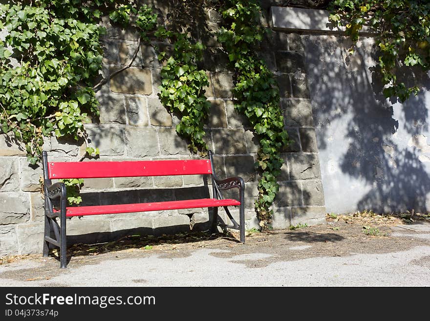 Red Bench