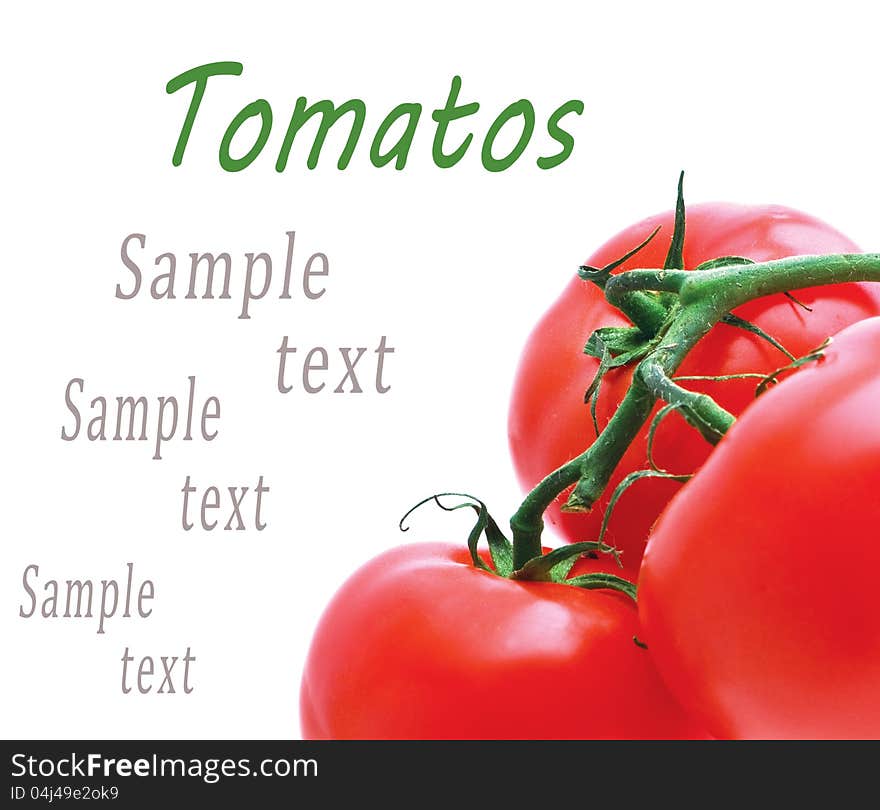 Background Of The Three Tomato