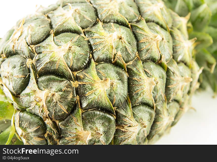 A pineapple on white background