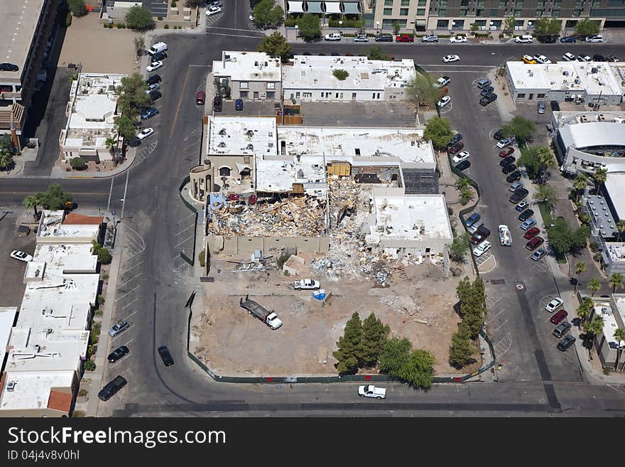 Tearing down nightclub for new clubs and condos. Tearing down nightclub for new clubs and condos