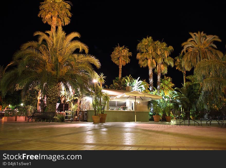 Terrace At Night