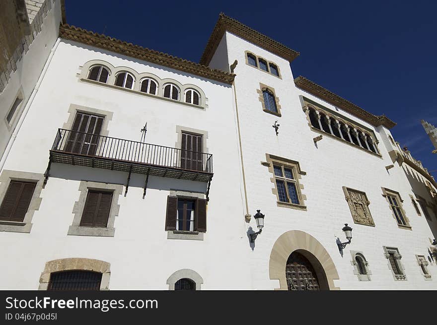 Maricel palace in the coastal town of Sitges, Barcelona, Spain