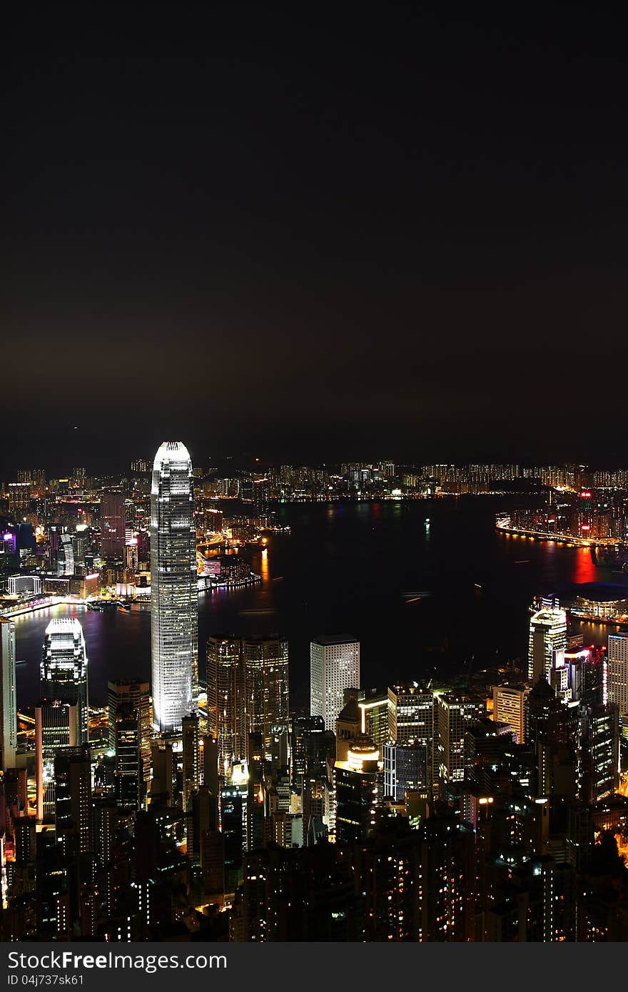 Hong kong night view