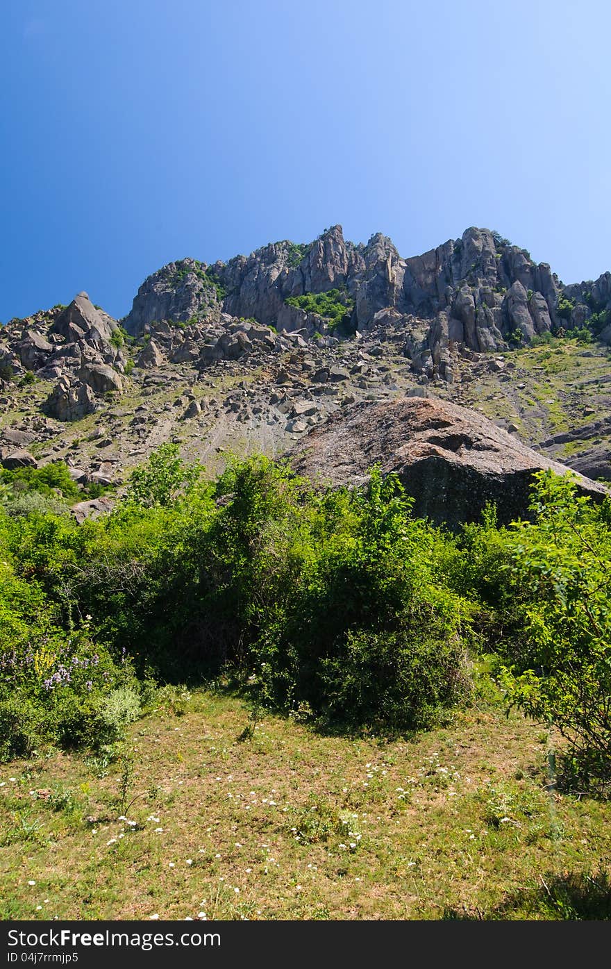 Mountain plateau, Crimea, Ukraine