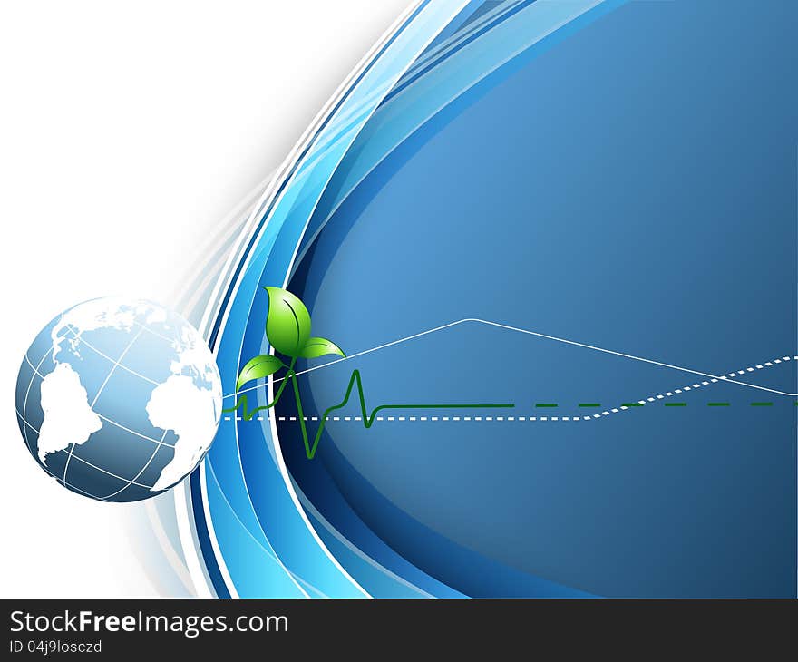 Environmental vector concept background with globe. Eps10. Environmental vector concept background with globe. Eps10