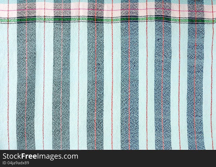 Blue stripe fabric texture