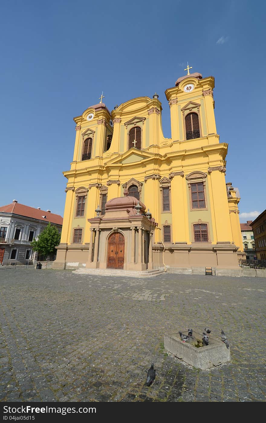 Orthodox cathedral in center of Timisoara. Orthodox cathedral in center of Timisoara
