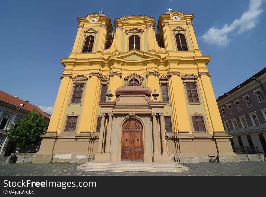 Orthodox cathedral in center of Timisoara. Orthodox cathedral in center of Timisoara