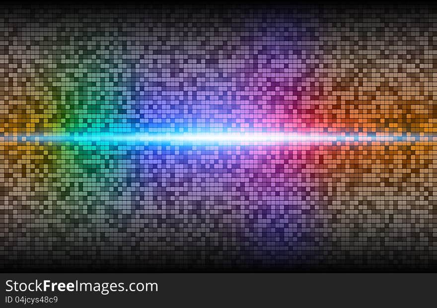 Abstract background with a colored pixel radiance. Abstract background with a colored pixel radiance