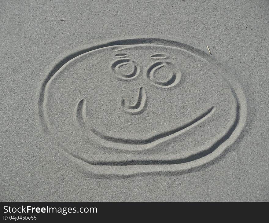 Happy in the Sand