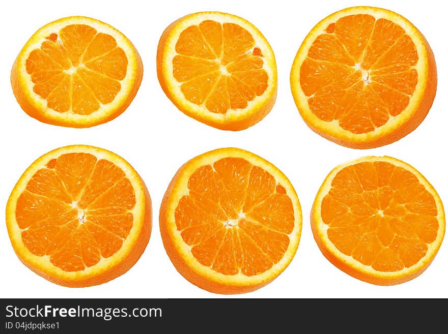 Orange Slice isolated on white