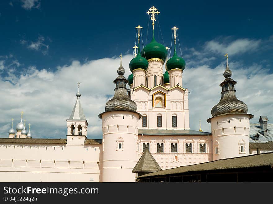 Kremlin Of Ancient Town Of Rostov The Great