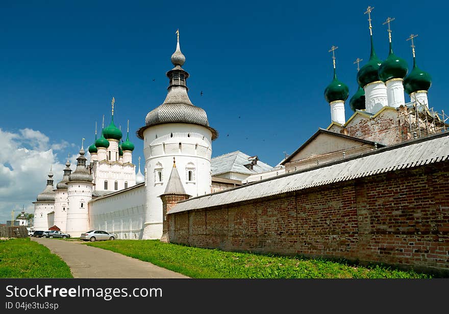 Kremlin of ancient town of Rostov The Great, Russia