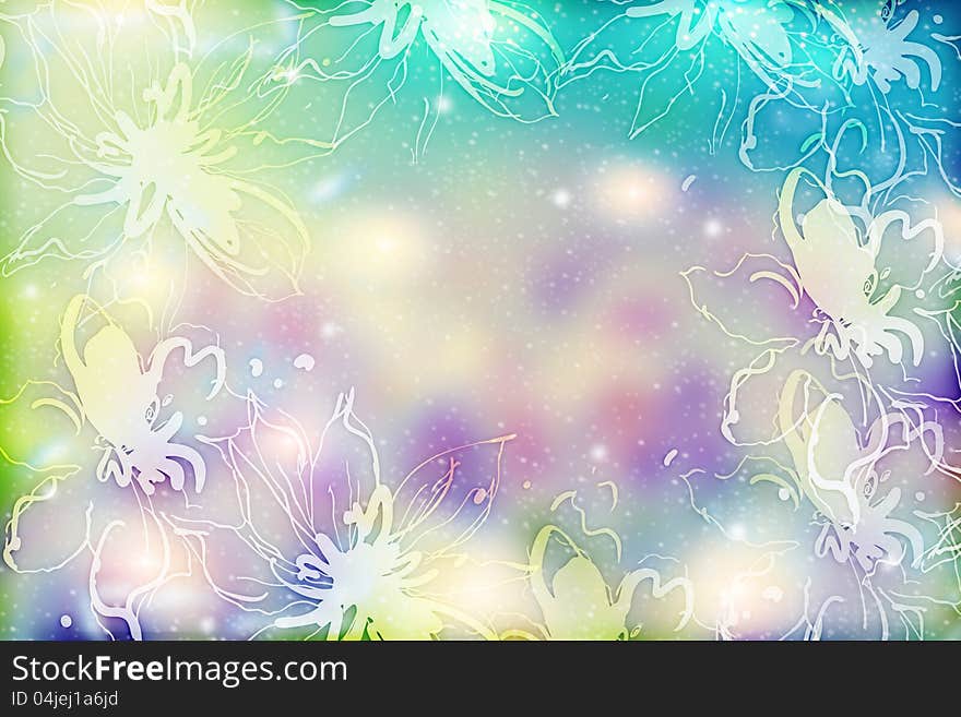 Art abstract design floral background. Art abstract design floral background