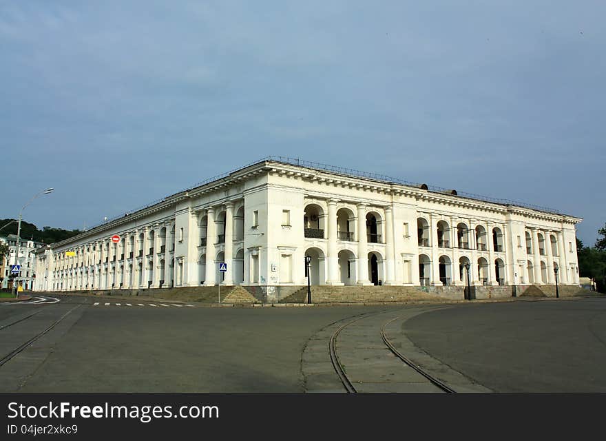 White building of the nineteenth century