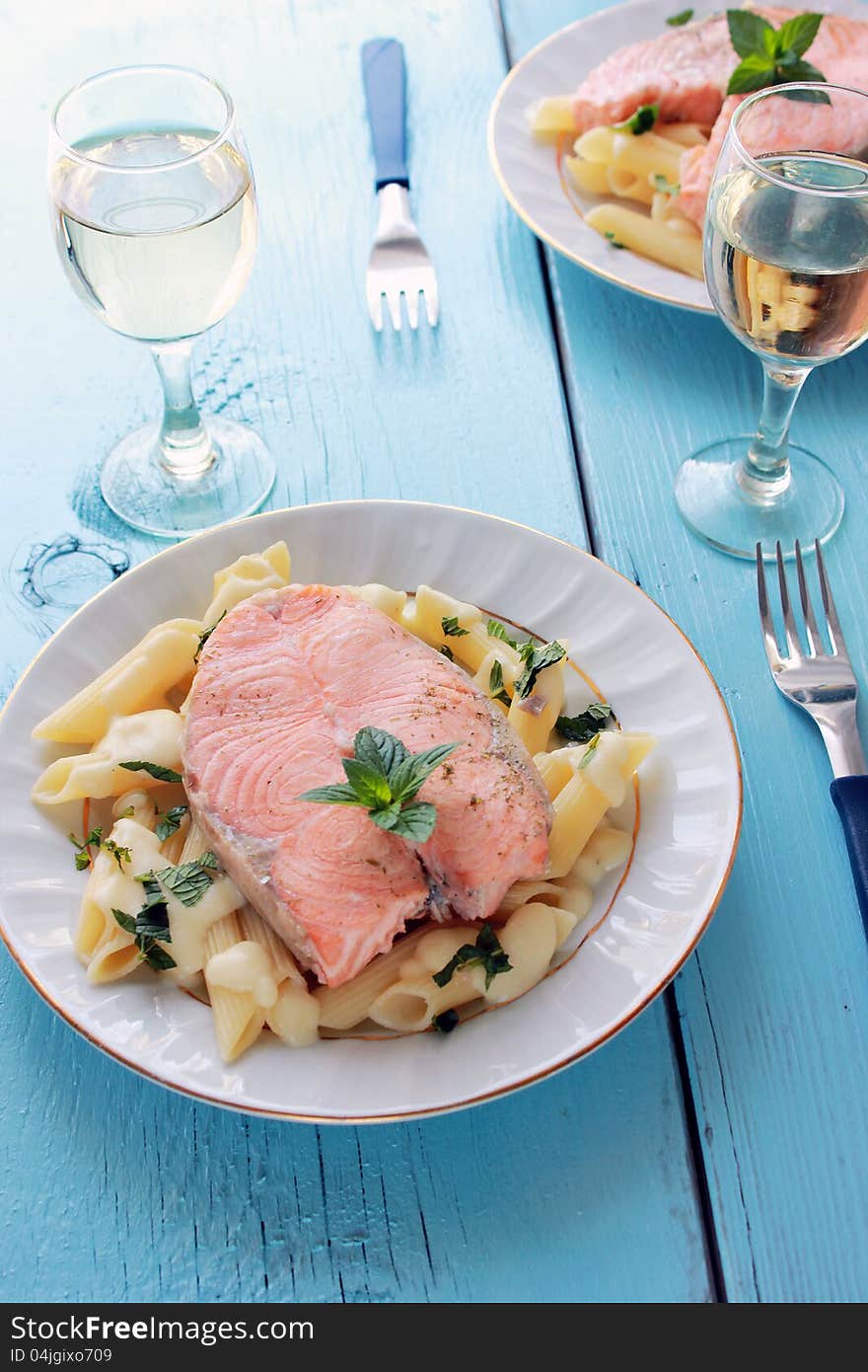 Salmon And Penne