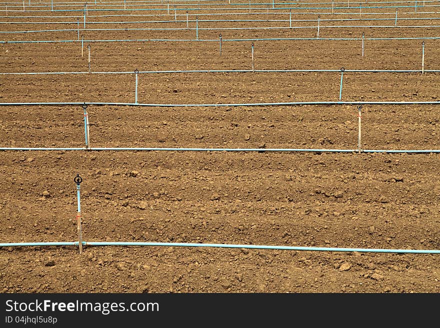 Plow land and irrigation system